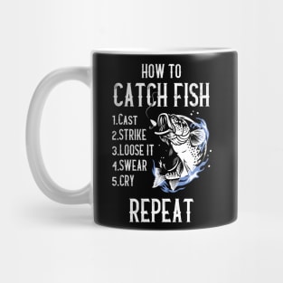 How to catch fish - Funny Fishing Design Mug